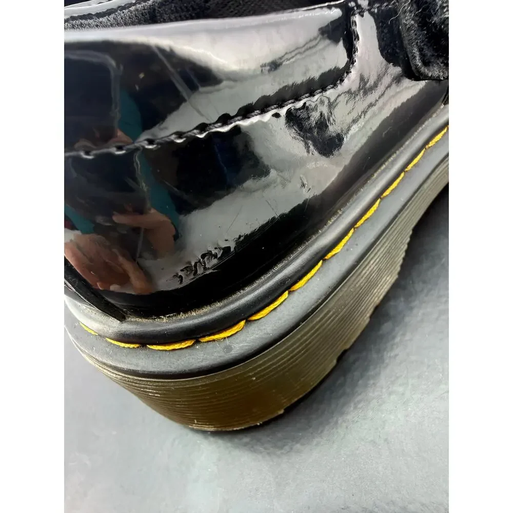 Dr. Martens Maccy Juniors Kids Size 12‎ Black Patent Leather Mary Jane Shoes